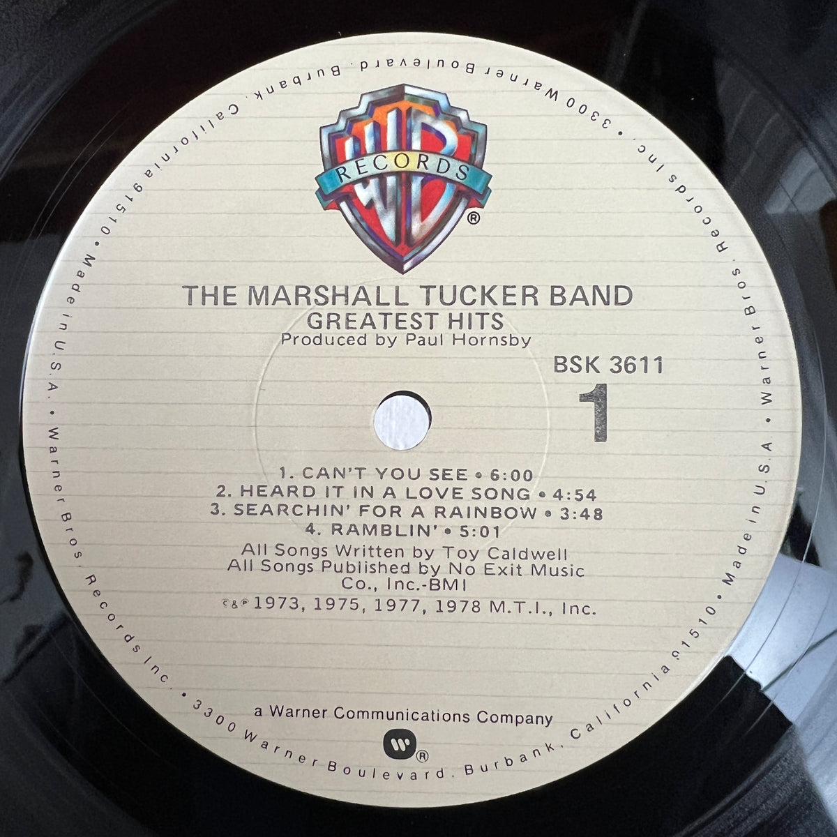 The Marshall Tucker Band – Greatest Hits (LP) (US) – stylus-music